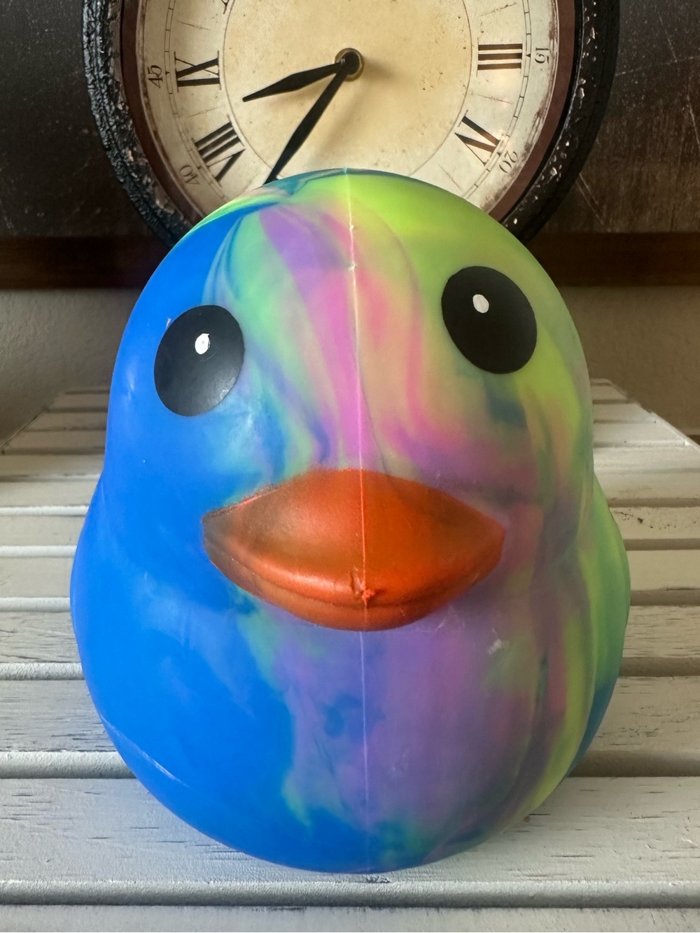 🩵 🦆💛 Five Below Jumbo Tie-Dye Duck Squishy 💛🦆🩵